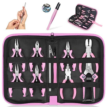 Jewelry Pliers Set Jeweler Making Tools for Adults (11 Count)