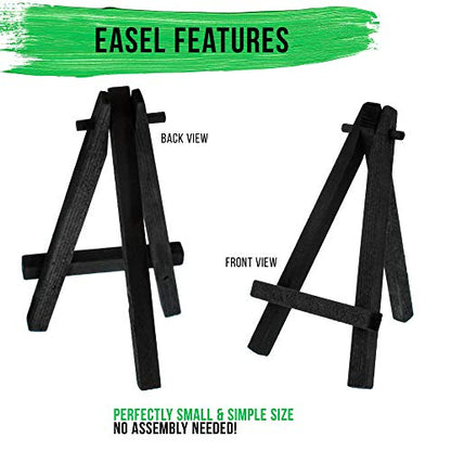 3" x 3" Stretched Canvas with 5" Mini Easel Kit