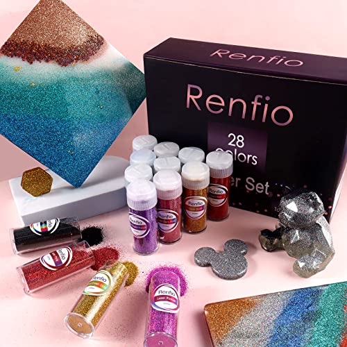 28 Colors Holographic Glitter Set (31.6055 Ounce)