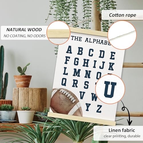 Numbers alphabet poster for Nursery Toddlers (2 Count)