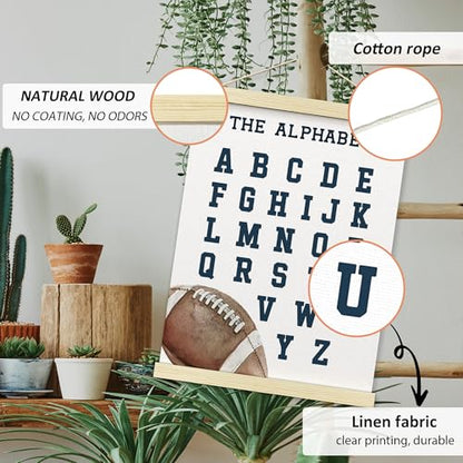 Numbers alphabet poster for Nursery Toddlers (2 Count)