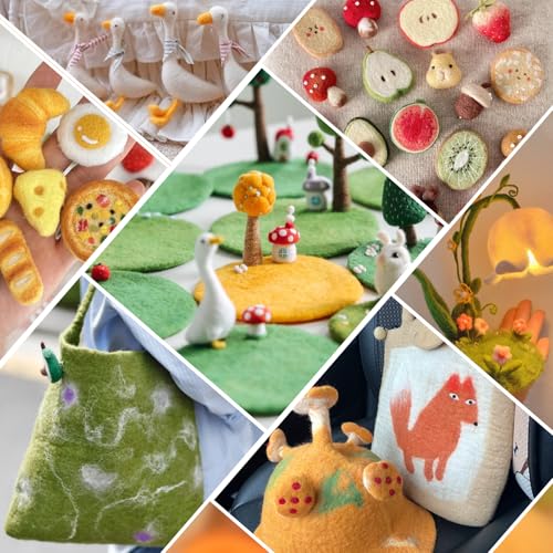 3.53oz Needle Felting Wool Roving Wool for Felting Wool Felting Supplies (3.5 Ounce)