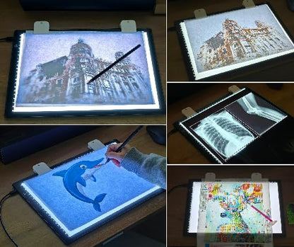 A4 LED Tracing Light Box with 4 Clips