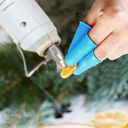 15 Pack Silicone Hot Glue Gun Finger Caps