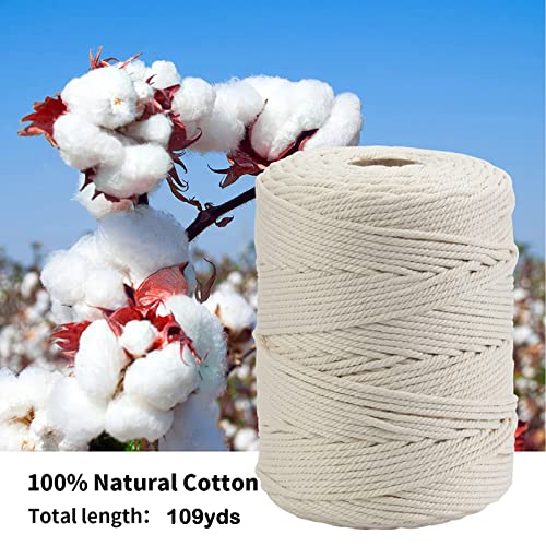 Macrame Cotton Cord 5mm x 109Yards (327 Foot)