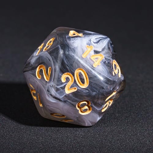 7 Die DND Dice Set Polyhedral Dice Set with a Leather Dice Bag (7 Count)