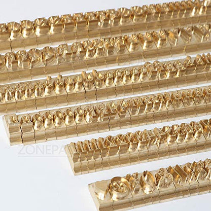 Copper Brass Stamping Flexible Alphabet Number Symbol Character Stamp Mold Die