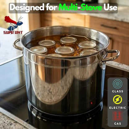 Food Grade 24 Qt Stainless Steel Canning Pot with Rack and Lid