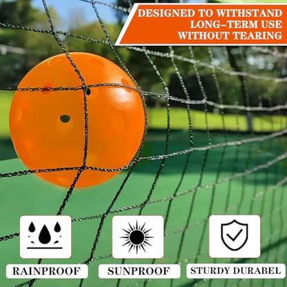 Portable Pickleball Net Set with 4 Paddles for Driveway (4 Count)