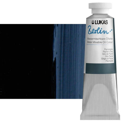Berlin Pro Artists Water Mixable Oil Paint 37 ml Tube Paynes Grey