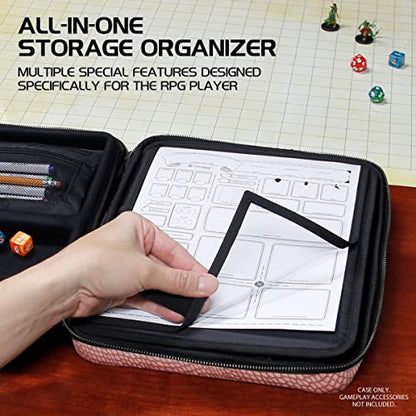 DND Binder Collector's Edition RPG Organizer Case with Built