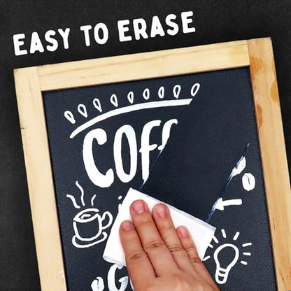 6 White Chalk Markers for Chalkboard Signs