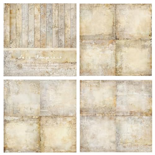 24 Sheets Vintage Lace Scrapbooking Paper Pad 6x6 (24 Count)