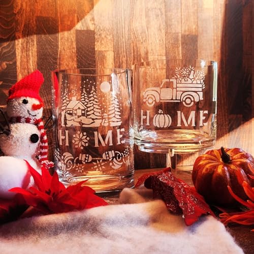 Over'N'Over Reusable Glass Etching Stencils
