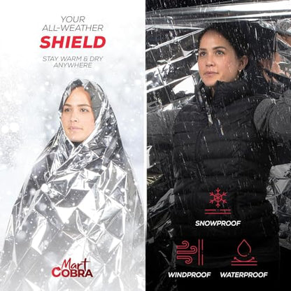 Emergency Blankets for Survival Gear and Equipment x6 (6 Count)
