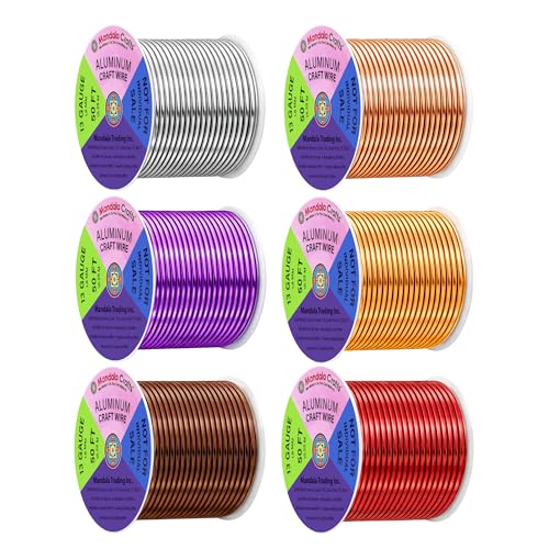 13 GA Purple Brown Red Assorted Anodized Aluminum Craft Wire