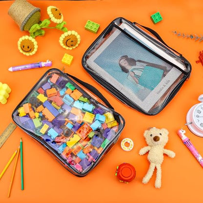 8 Packs Toy Storage Bags with Zipper (8 Count)