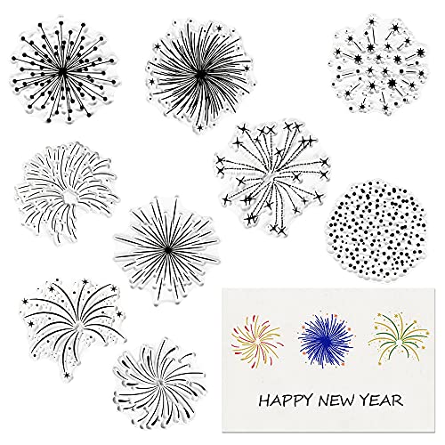 Christmas Firework Star Clear Stamps for Card Making