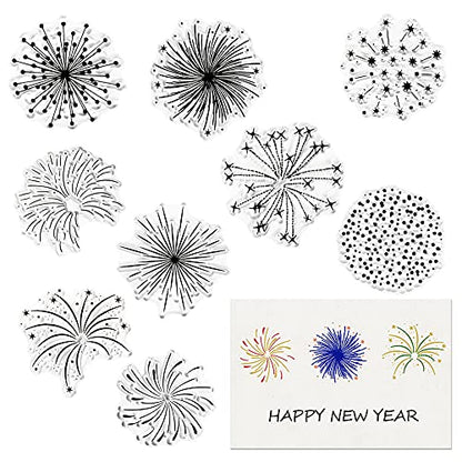Christmas Firework Star Clear Stamps for Card Making