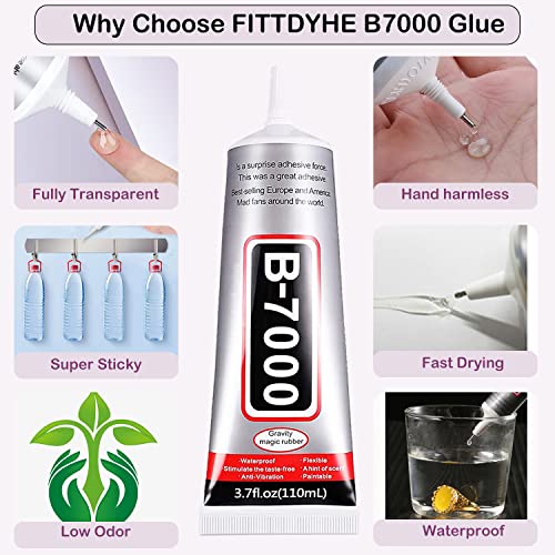 3.7oz B7000 Rhinestone Clear Glue for Jewelry Making