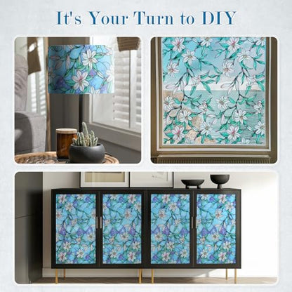 Stained Glass Window Privacy Film (19.16 Sq Ft)