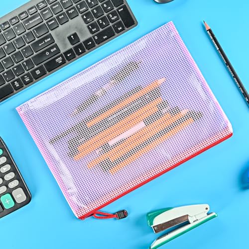 20pcs Mesh Zipper Pouch Bags (20 Count)