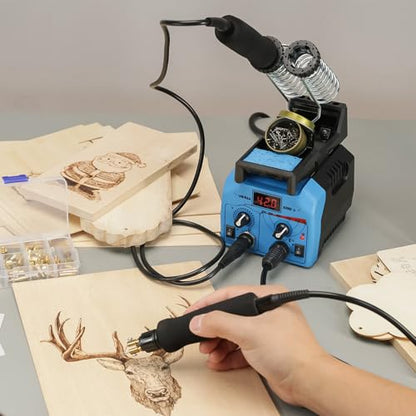 939D II Pyrography Pen Wood Burning Kit Station 2