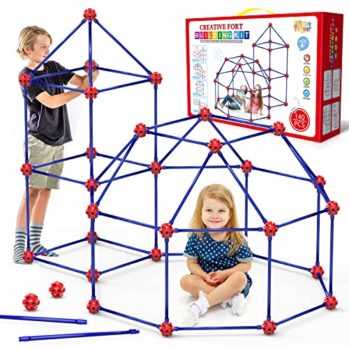 Fort Building Kit for Kids (140 Count)