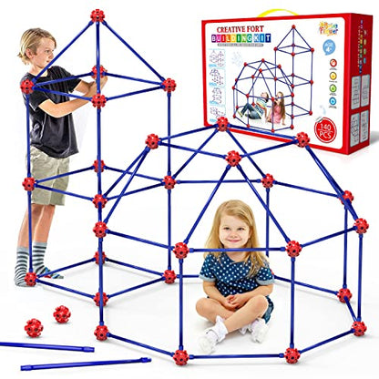 Fort Building Kit for Kids (140 Count)