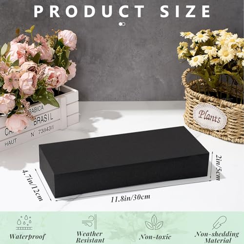 Reusable Floral Foam Blocks Water Weather Resistant Dry Floral Foam for Artificial Flower Arrangements Outdoor Hanging Florist Plant Bases for DIY Wedding