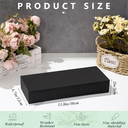 Reusable Floral Foam Blocks Water Weather Resistant Dry Floral Foam for Artificial Flower Arrangements Outdoor Hanging Florist Plant Bases for DIY Wedding