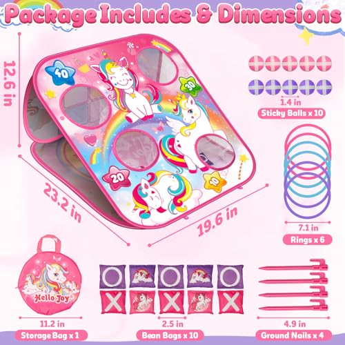 Unicorn Bean Bag Toss Game (26 Count)