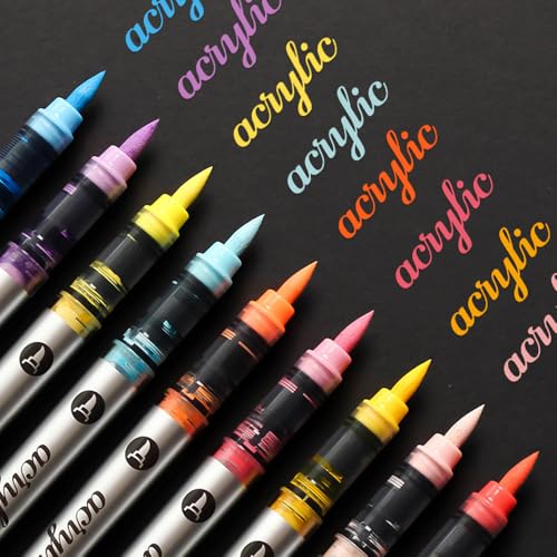 12 Colors Acrylic Paint Markers Set (12 Count)