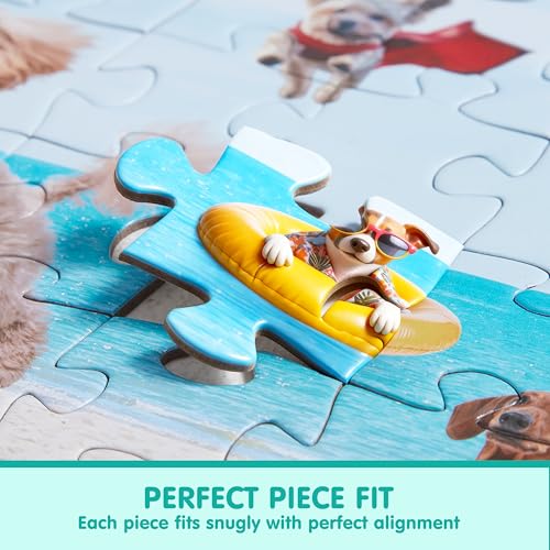 300 pcs Vacation Pups Dog Puzzles (300 Count)