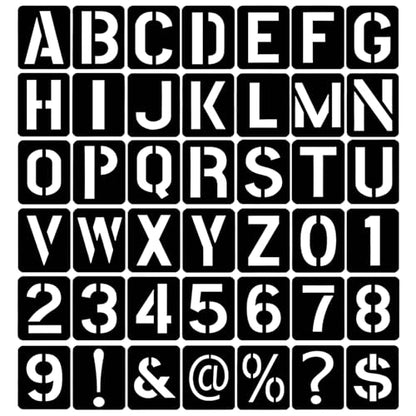 42 Pcs 3 Inch Alphabet Letter Stencils Symbol Numbers Stencils (42 Count)