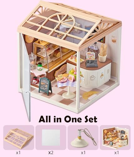 Bread Shop DIY Miniature House Kit for Adults