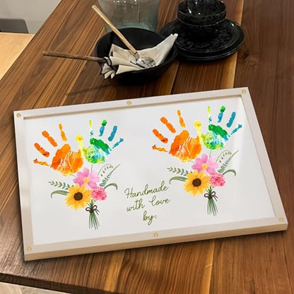 Flowers Bouquet Mother’s Day Handprint Art DIY Kit