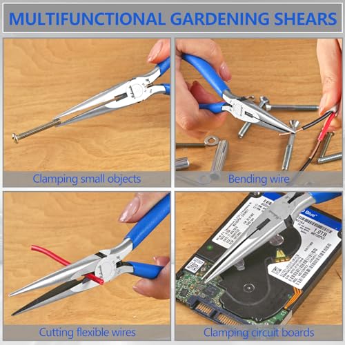Needle Nose Pliers 6.5" Long Nose Pliers for Wire Bending