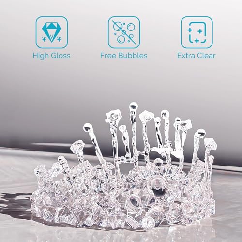 UV Resin 200g Bulk No Odor Upgrade Clear UV Epoxy Resin Kit Hard Fast Cure Jewelry Making Handmade DIY Craft Decoration Coating (7 Ounce)