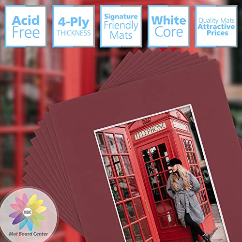 Mat Board Center 10 Pack 8x10 Photo Mats for 5x7 Picture