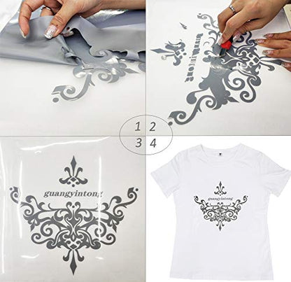 Heat Transfer Vinyl Silver HTV Rolls