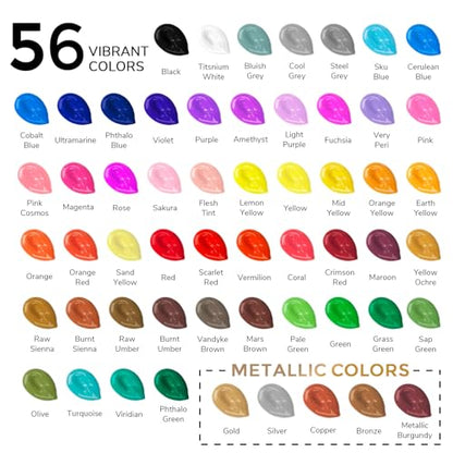 Acrylic Paint Set (112 Fl Oz)