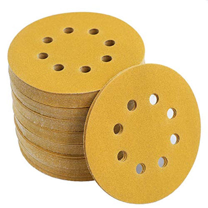 5-Inch 8-Hole Hook and Loop Sanding Discs 150-Grit, 100-Pack (100 Count)