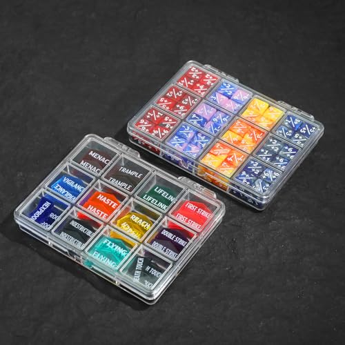 108PCS 12mm MTG Counter Dice +1