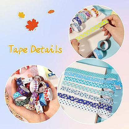 50 Rolls Washi Tape Set (50 Count)