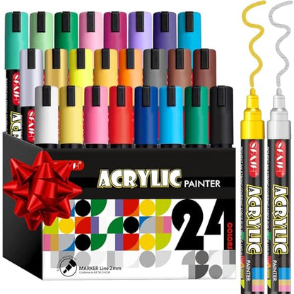 Acrylic Creative Markers (24 Count)