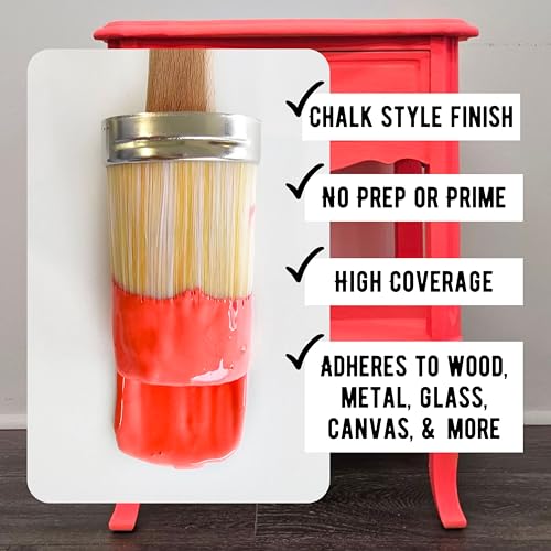 Chalk Paint Matte Neon Red (8 Fl Oz)