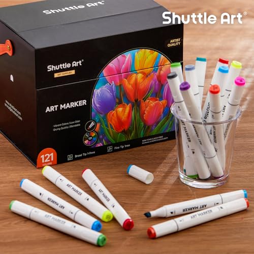 121 Colors Alcohol Markers (120 Count)