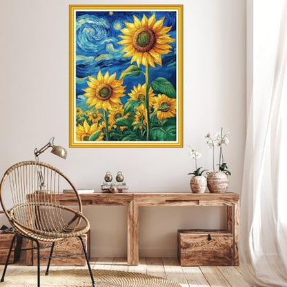 Stamped Cross Stitch Kits for Beginner Embroidery Kits for Beginners Adults DIY 11CT Cross Stitch Patterns Needlepoint Kits Crossstitching Kits