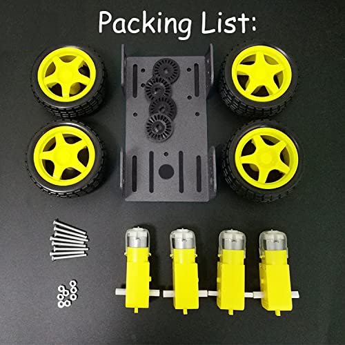 Premium 4WD Smart Robot Car Chassis Platform Kit for Arduino